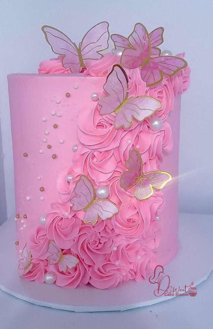 Pink Baby Girl Cake